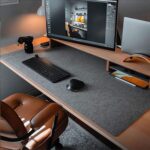 DAWNTREES Large Felt Desk Pad | Computer Mat for Desk(36x12Inches)|Desk Mat for Keyboard and Mouse|Dark Grey - Image 8