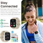 TOZO S4 AcuFit One Smart Watch 1.78" AMOLED Screen for Men Women, Bluetooth Call Dial Fitness Tracker, Heart Rate and Blood Oxygen, Sleep Monitor, IP68 Waterproof, Workout for iOS Android, Gold - Image 3