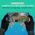 FENDOUNIU E-Sports Gaming Gloves - Two-Fingers Thumb and Index Sleeves With Highly Sensitive Nano-Silver Fiber Material, Anti-Sweat and Ultra-Thin for PUBG, Mobile Phone Game - Image 2