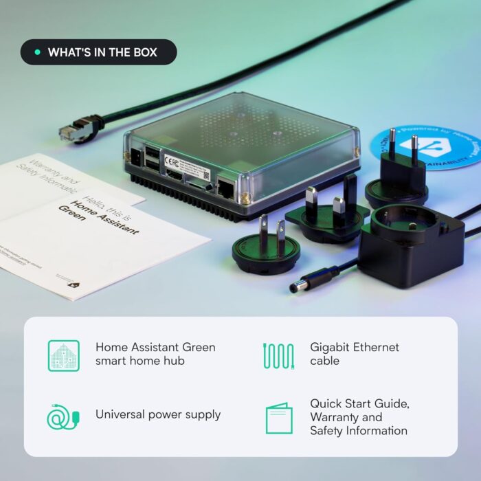 Nabu Casa Home Assistant Green | Smart Home hub with Advanced Automation | Official Home Assistant Hardware - Image 3