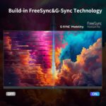 KTC 24 Inch QHD 100Hz Computer Monitor IPS 2K, 1300:1 Contrast, Anti-Blue Light Screen, 122% sRGB, Support FreeSync and GSync, HDMI2.0/DP/Earphone for Gaming and Office Working H24T27 - Image 5