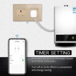 Saska WiFi Smart Wall Socket Outlet Glass Panel Remote Control Works with Amazon Alexa/Google Home (Gold, Double Socket) - Image 4