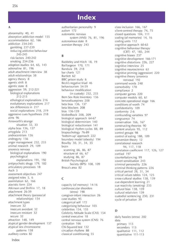 AS and A-Level Psychology: AQA Complete Revision & Practice with Online Edition - Image 12