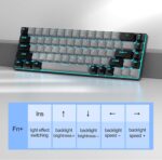 MageGee Portable 60% Mechanical Gaming Keyboard (Grey/Blue Switch) - Image 5