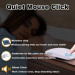 Bicchoo Wireless Bluetooth Keyboard and Mouse Combo, Ultra-Thin 2.4 GHz Wireless Keyboard and Mouse for iPad Pro/iPad Air/iPad 9.7 and Other iOS Android Windows Devices (White) - Image 6