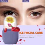 Nnewvante Ice Roller for Face - Beauty Facial Massage, Glow Cube for Skin Care, Eye Wrinkles, Acne Puffiness Relief (Purple) - Image 2