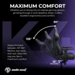 Anda Seat Kaiser 4 XL Gaming Chair - Elegant black PVC - Image 3