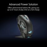 ASUS ROG Spatha X Wireless Gaming Mouse, 2.4 GHz / Wired USB, 19,000 DPI Optical Sensor, 12 Programmable Buttons, RGB, Swappable Switch Design, Micro Switches, Magnetic Charging Stand, Black - Image 5