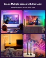 Cozylady Smart LED Light Bar, RGB LED TV Backlight Lights, Cozylady RGB Ambient Lamp with Multi-Modes and Music Sync Modes, Dimmable LED Light with Remote Control for Gaming, PC FX003 (2 Pack) - Image 6
