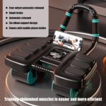 SKY-TOUCH 4-Wheel Automatic Rebound Ab Roller - Ultimate Core Strength Trainer with Elbow Supports, Knee Mat, and Timer for Effective Abs Workouts,36 * 23 * 25cm,Black - Image 8