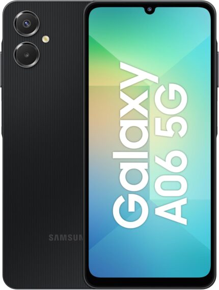 Samsung Galaxy A06 5G Unlocked (4GB RAM, 128GB) – 50MP Dual Camera | IP54 | International Version | Expandable Storage | Works Worldwide, Black