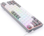 Redragon K617 Fizz 60% Wired RGB Gaming Keyboard - 61 Keys Hot-Swap Compact Mechanical Keyboard with Linear Red Switches, Pro Driver/Software Supported - White/Grey - Image 2