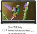 HP 14" Laptop, HD Display, Intel Core i3-1215U, 8GB RAM, 256GB SSD, Intel UHD Graphics, Windows 11 Home in S Mode, Natural Silver, 14-dq5009nr - Image 9
