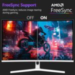 Z-EDGE 27-inch Curved Gaming Monitor - 16:9 Full HD 1920x1080, 300Hz Refresh Rate, 1ms Response Time, Frameless LED Display, AMD FreeSync Premium - DisplayPort & HDMI Ports UG27H White - Image 5