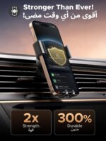 UGREEN Car Phone Holder Car Mount, [360° Rotation for Air Vent], One-hand Auto Lock, Silicone Clip Black Mobile Holder, Fit for iPhone 16/15/14, Samsung S25/24/23, 4.0-7.2" Smartphone Accessories - Image 3