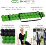 Sissel Spinefitter ® Green | Massager for Back & Balance | Back Trainer Releases Tension & Blockages | Ideal for Pilates and Yoga | For Relaxing the Spine | For Home & Practice - Image 4