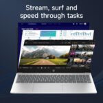 HP 15.6" HD Touchscreen Laptop, Intel Core i5-1235U, 32GB RAM, 2TB PCIe SSD, Webcam, HDMI, Numeric Keypad, Wi-Fi 6, Windows 11 Home, Silver, Bundle with Thunderobot ML101 Wireless Mouse - Image 3