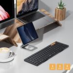 ProtoArc Foldable Bluetooth Keyboard, XK01 Folding Wireless Portable Keyboard with Numeric Keypad, Full-Size Travel Keyboard for Windows iOS Android Tablet Smartphone Laptop PC, Black - Image 5
