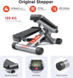 Sunny Health & Fitness Mini Steppers for Exercise at Home, Stair Step Workout Machine with Resistance Bands, Full Body Cardio Equipment - Image 6