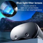 3D VR Headset for iPhone & Android, Adjustable Virtual Reality Glasses with Controller, Compatible with 5.0"-7.0" Phones, HD Anti-Blue Lenses, Comfortable PU Leather - Ideal for Movies & Mobile Games - Image 3