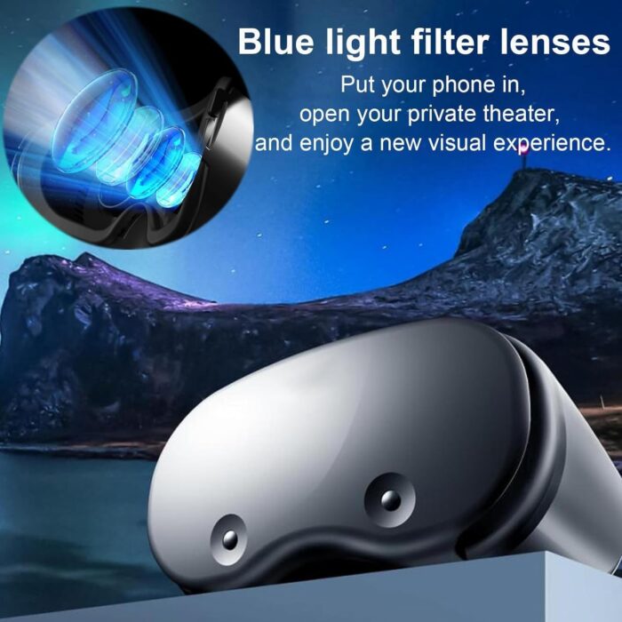 3D VR Headset for iPhone & Android, Adjustable Virtual Reality Glasses with Controller, Compatible with 5.0"-7.0" Phones, HD Anti-Blue Lenses, Comfortable PU Leather - Ideal for Movies & Mobile Games - Image 3