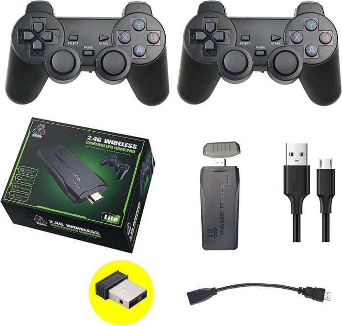 Portal AE Game Console with Dual 2.4G Controllers Plug & Play Video Game Stick Games, Emulators,Great Gift for Adults and Kids (32G) - Image 4