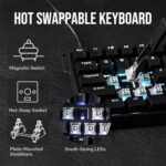 EPOMAKER AULA WIN68 HE Magnetic Keyboard with Adjustable Actuation, Hall Effect Keyboard with 0.3ms Latency, 65% Wired Compact Keyboard, 8000 Hz Polling Rate, Hot-Swap (Black) - Image 4