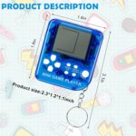 YLMKDE 6PCS Video Game Party Favors: 6 Colors Gamer Keychains with 26 Classic Games, Mini Size Handheld Game Console, Video Games Theme, Not Machine Specific, Yellow - Image 3
