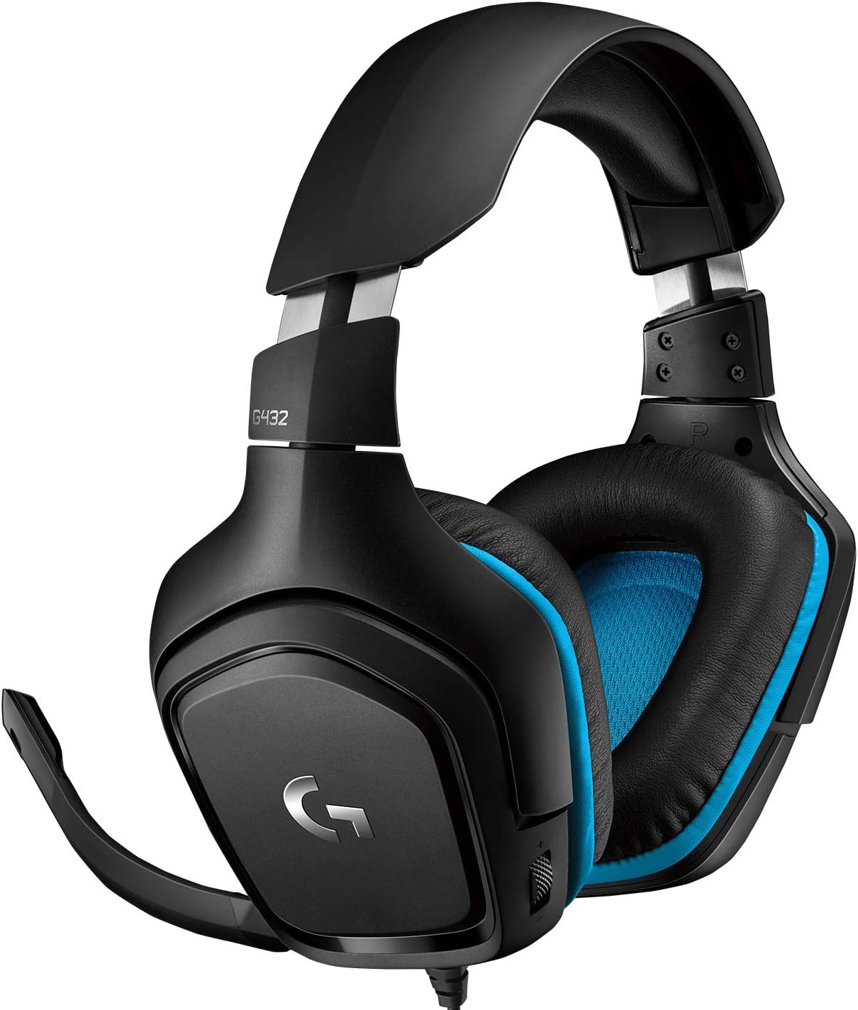 Logitech G432 Wired Gaming Headset, 7.1 Surround Sound, Dts Headphone:X 2.0, 50 mm Audio Drivers, Usb And 3.5 mm Audio Jack, Flip-To-Mute Mic, Lightweight, Pc/Mac/Xbox One/Ps4/Nintendo Switch – Black Logitech G432 Wired Gaming Headset, 7.1 Surround Sound, Dts Headphone:X 2.0, 50 mm Audio Drivers, Usb And 3.5 mm Audio Jack, Flip-To-Mute Mic, Lightweight, Pc/Mac/Xbox One/Ps4/Nintendo Switch – Black