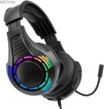 NiTHO Spectra Gaming Headset with RGB Light and Microphone, Over-Ear Stereo Headphones for Xbox Series X|S, Xbox One, PS5, PS4, Switch, PC, Mobile, 3.5 mm Audio Jack, 50 mm Drivers - Black - Image 3
