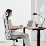 SIHOO M59AS-M301 Ergonomic Office Chair, Upgrade the large cushions,Breathable Mesh Desk Chair with Dual Back Design, Swivel Task Chair, Adjustable Height Gaming Chair(Grey) - Image 2
