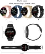 Smartwatch with Answer/Make Calls - 1.28" Smart Watch for Men Women, Ultra-thin Design, Fitness Tracker, activity tracker, Compatible with Android & iOS (Black) - Image 8