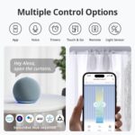 SwitchBot Automatic Curtain Opener - Bluetooth Remote Control Smart Curtain with App/Timer, Upgraded High-Performance Motor, Add SwitchBot Hub to Work with Alexa, Google Home, HomeKit (Curtain 3, Rod) - Image 8