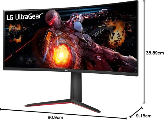 LG 34GP63A-B 34" Curved Ultragear™ QHD (3440 x 1440) Display / 160Hz Refresh Rate / HDR10 / MaxxAudio® (7Wx2) / AMD FreeSync™ Premium / 1ms MBR - Image 11