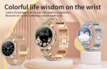 Smart Watches for Women (Answer/Make Call) with Diamonds, 1.3”HD Screen Bluetooth Smartwatch for Android iOS Phones, IP68 Waterproof Fitness Activity Trackers with Heart Rate/SpO2/BP/Sleep Monitor - Image 3
