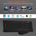 CHONCHOW Wireless Keyboard and Mouse Combo, 2.4GHz Portable Rechargeable Keyboard and Mouse,Ultra-Thin 3 Levels Mice for for Computer PC Laptop Desktop Windows Mac Notebook (Black,local) - Image 3