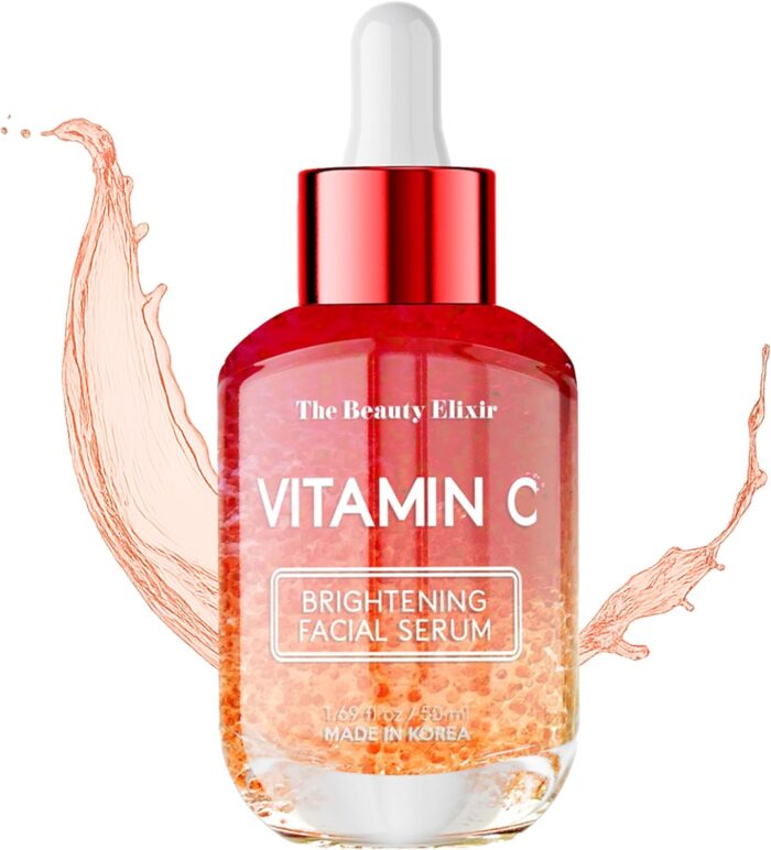 Vitamin C Brightening Facial Serum – Anti-Aging Skincare Hydrating Nourishing Radiant Complexion – All Skin Types – Lightweight Natural Ingredients – Vegan, Paraben & Cruelty Free – 1.69 Fl. Oz