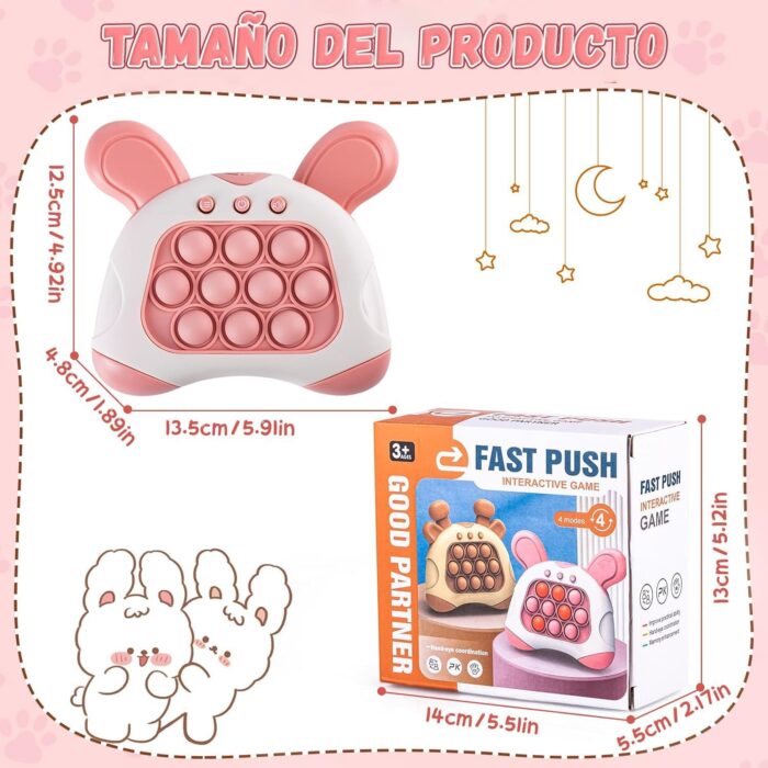 TXC-JY A Popular Adult Game, Portable Game, Video Game, Travel Game, Pressure Sensitive Fashion Toy, Christmas Birthday Gift for Boys and Girls! (Pink) - Image 6