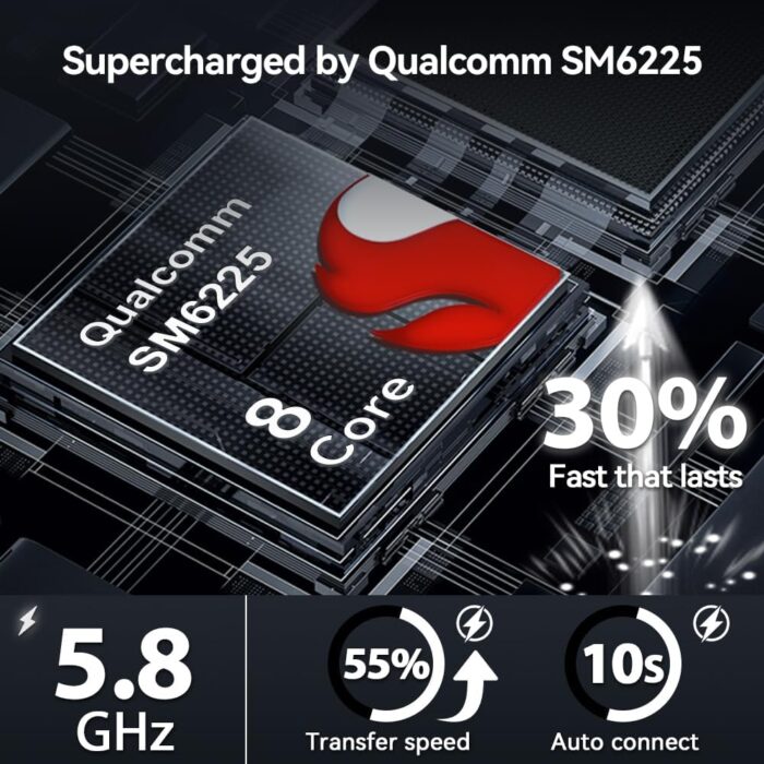 Carlinkit Android 13 Ai Box LED Version, Qualcomm 8 Cores, 8+128GB, 3-in-1 Adapter with 4G Cellular, Streaming Video, SIM/TF Card, Built-in Google Play, Only Suitable for Factory Wired CarPlay Cars - Image 3