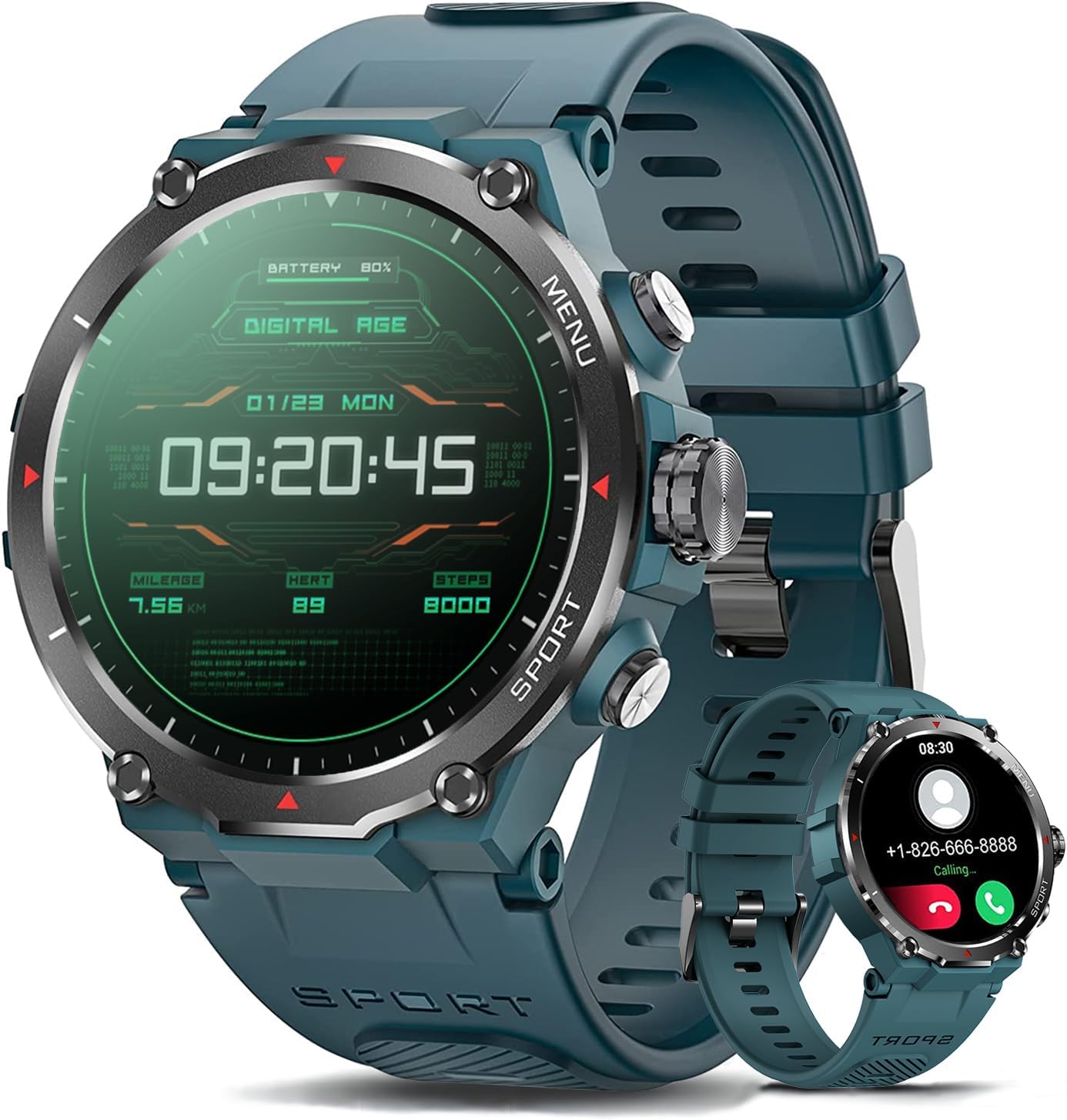 Military Smart Watches for Men (Answer/Make Call), 1.32″ Smartwatch Fitness Tracker for Android and iOS Phones with Heart Rate Sleep Tracking, Blood Oxygen, Ai Voice Control,Fitness Smart Watch Military Smart Watches for Men (Answer/Make Call), 1.32″ Smartwatch Fitness Tracker for Android and iOS Phones with Heart Rate Sleep Tracking, Blood Oxygen, Ai Voice Control,Fitness Smart Watch