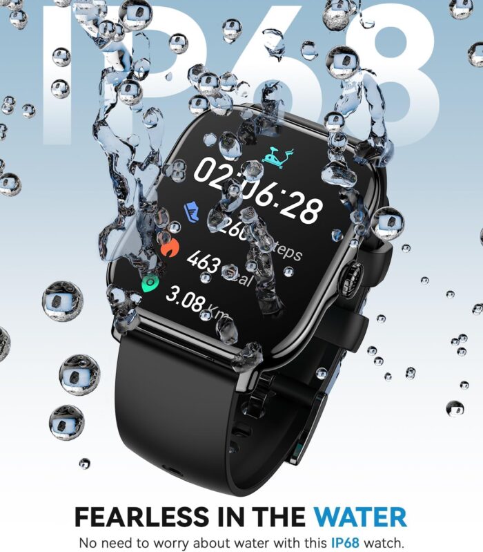 Smart Watch for Women Men- Answer/Make Call, 2025 IP68 Waterproof Fitness Step Tracker Watch with Sleep Monitor/Activity Counter/110+ Sport Mode, Smartwatch for Andriod iPhone iOS Samsung Compatible - Image 5
