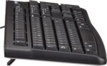 Logitech K120 Wired Business Keyboard for Windows or Linux, USB Plug-and-Play, Full-Size, Spill Resistant, Curved Space Bar, PC/Laptop, QWERTY UK Layout - Black - Image 3