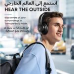 Soundcore by Anker Q20i Hybrid Active Noise Cancelling Headphones, Wireless Over-Ear Bluetooth, 40H Long ANC Playtime, Hi-Res Audio, Big Bass, Customize via an App, Transparency Mode - Image 6