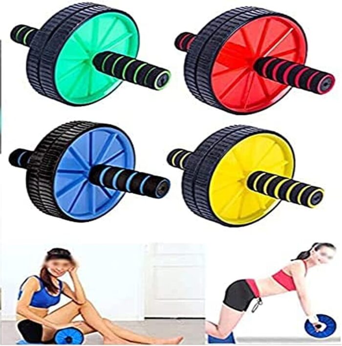 Sulfar Fitness Equipment/Sporting Goods/Ab Wheel Power Roller,Twowheel Hand Pusher Yellow, Ab Roller - Image 3