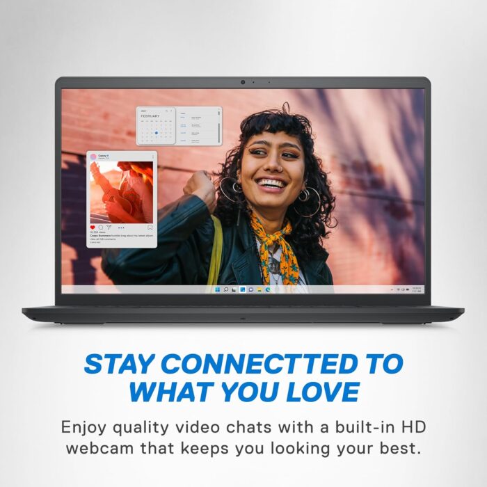 Dell Inspiron 3530 Laptop - 15.6-inch FHD (1920 x 1080) Touchscreen Display, Intel Core i5-1335U, 16GB DDR4 RAM, 512GB SSD, Intel Iris Xe Graphics, Windows 11 Home - Carbon Black - Image 2