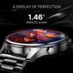 Noise Halo Plus Elite Edition Smartwatch with 1.46" Super AMOLED Display, Stainless Steel Finish Metallic Straps, 4-Stage Sleep Tracker, Smart Watch for Men and Women (Elite Silver) - Image 3