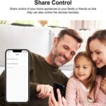 Makayuron WiFi Smart Wall Light Switch,Touch Switches, No Neutral Wire Required, Compatible with Alexa, APP Remote Control Touch Switch, Voice Control, No Hub Required (Black 4 Gang) - Image 7