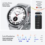 Samsung Galaxy Watch6 Classic Smartwatch, Health Monitoring, Fitness Tracker, Fast Charging Battery, Bluetooth, 43mm, Black (UAE Version) - Image 4