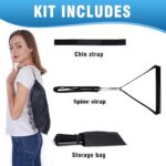 LCLALAY Neck Stretcher Strap & Cervical Traction Device, Spine Chiropractic Decompression Tool with Chin Belt, Neck Pain Relief and Physical Therapy Aid for Cervical Decompression (New Metal Pipe) - Image 7