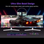 Z-EDGE 27-inch Curved Gaming Monitor - 16:9 Full HD 1920x1080, 300Hz Refresh Rate, 1ms Response Time, Frameless LED Display, AMD FreeSync Premium - DisplayPort & HDMI Ports UG27H White - Image 7